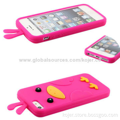 Hot Silicone Mobile Phone Cover for iPhone 5S, OEM Orders Welcomed
